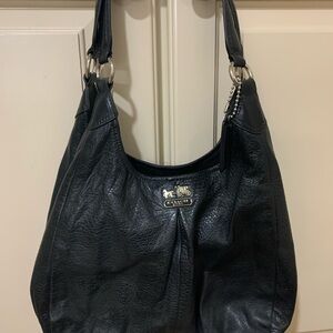 Coach Black Leather Shoulder Bag